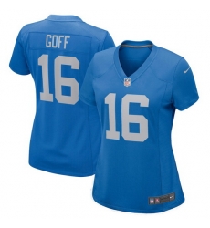 Women Detroit Lions Jared Goff #16 Blue Vapor Limited Stitched NFL Jersey Women Detroit Lions Jared Goff #16 Blue Vapor Limited Stitched NFL Jersey