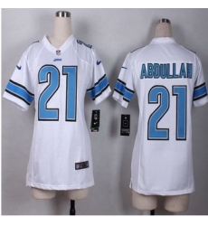 Women New Lions #21 Ameer Abdullah White Stitched NFL Elite Jersey Women New Lions #21 Ameer Abdullah White Stitched NFL Elite Jersey