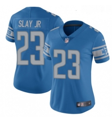 Womens Nike Detroit Lions 23 Darius Slay Jr Blue Team Color Vapor Untouchable Elite Player NFL Jersey Womens Nike Detroit Lions 23 Darius Slay Jr Blue Team Color Vapor Untouchable Elite Player NFL Jersey