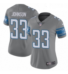Womens Nike Detroit Lions 33 Kerryon Johnson Limited Steel Rush Vapor Untouchable NFL Jersey Womens Nike Detroit Lions 33 Kerryon Johnson Limited Steel Rush Vapor Untouchable NFL Jersey