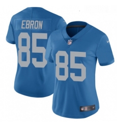 Womens Nike Detroit Lions 85 Eric Ebron Limited Blue Alternate Vapor Untouchable NFL Jersey Womens Nike Detroit Lions 85 Eric Ebron Limited Blue Alternate Vapor Untouchable NFL Jersey