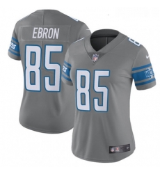 Womens Nike Detroit Lions 85 Eric Ebron Limited Steel Rush Vapor Untouchable NFL Jersey Womens Nike Detroit Lions 85 Eric Ebron Limited Steel Rush Vapor Untouchable NFL Jersey
