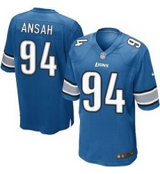 Nike Lions #94 Ziggy Ansah Light Blue Team Color Youth Stitched NFL Elite Jersey Nike Lions #94 Ziggy Ansah Light Blue Team Color Youth Stitched NFL Elite Jersey