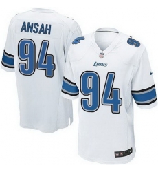 Nike Lions #94 Ziggy Ansah White Youth Stitched NFL Elite Jersey Nike Lions #94 Ziggy Ansah White Youth Stitched NFL Elite Jersey