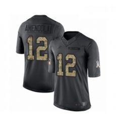 Youth Detroit Lions 12 Danny Amendola Limited Black 2016 Salute to Service Football Jersey Youth Detroit Lions 12 Danny Amendola Limited Black 2016 Salute to Service Football Jersey