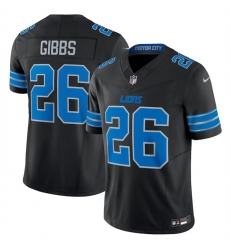 Youth Detroit Lions 26 Jahmyr Gibbs Black 2024 F U S E 2nd Alternate Vapor Limited Stitched Youth Detroit Lions 26 Jahmyr Gibbs Black 2024 F U S E 2nd Alternate Vapor Limited Stitched