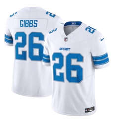 Youth Detroit Lions 26 Jahmyr Gibbs White 2024 F U S E Vapor Limited Stitched Jersey Youth Detroit Lions 26 Jahmyr Gibbs White 2024 F U S E Vapor Limited Stitched Jersey