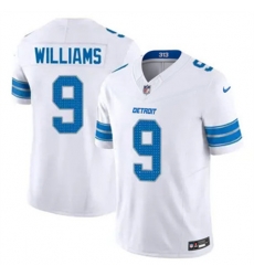 Youth Detroit Lions 9 Jameson Williams White 2024 F U S E Vapor Limited Stitched Jersey Youth Detroit Lions 9 Jameson Williams White 2024 F U S E Vapor Limited Stitched Jersey