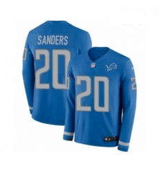 Youth Nike Detroit Lions 20 Barry Sanders Limited Blue Therma Long Sleeve NFL Jersey Youth Nike Detroit Lions 20 Barry Sanders Limited Blue Therma Long Sleeve NFL Jersey