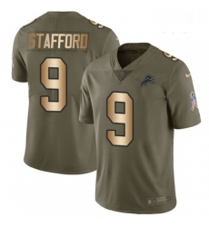 Youth Nike Detroit Lions 9 Matthew Stafford Limited OliveGold Salute to Service NFL Jersey Youth Nike Detroit Lions 9 Matthew Stafford Limited OliveGold Salute to Service NFL Jersey