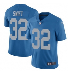 Youth Nike Lions 32 D'Andre Swift Blue Stitched NFL Vapor Untouchable Limited Jersey Youth Nike Lions 32 D'Andre Swift Blue Stitched NFL Vapor Untouchable Limited Jersey