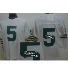 Green Bay Packers 5 Paul Hornung White Long Sleeve Throwback M&N Signed NFL Jerseys Green Bay Packers 5 Paul Hornung White Long Sleeve Throwback M&N Signed NFL Jerseys
