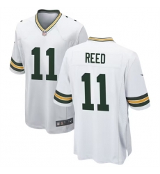 Men Green Bay Packers 11 Jayden Reed White Stitched Game Jersey Men Green Bay Packers 11 Jayden Reed White Stitched Game Jersey