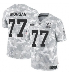 Men Green Bay Packers 77 Jordan Morgan 2024 F U S E Arctic Camo Salute To Service Limited Stitched Football Jersey Men Green Bay Packers 77 Jordan Morgan 2024 F U S E Arctic Camo Salute To Service Limited Stitched Football Jersey
