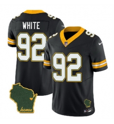 Men Green Bay Packers 92 Reggie White Black 2023 F U S E Home Patch Vapor Untouchable Limited Stitched Jersey Men Green Bay Packers 92 Reggie White Black 2023 F U S E Home Patch Vapor Untouchable Limited Stitched Jersey