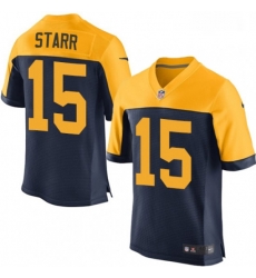 Men Nike Green Bay Packers 15 Bart Starr Elite Navy Blue Alternate NFL Jersey Men Nike Green Bay Packers 15 Bart Starr Elite Navy Blue Alternate NFL Jersey