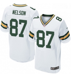 Men Nike Green Bay Packers 87 Jordy Nelson Elite White NFL Jersey Men Nike Green Bay Packers 87 Jordy Nelson Elite White NFL Jersey