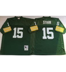 Mitchell&Ness 1969 Packers 15 Bart Starr Green Throwback Stitched NFL Jersey Mitchell&Ness 1969 Packers 15 Bart Starr Green Throwback Stitched NFL Jersey