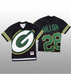NFL Green Bay Packers 28 AJ Dillon Black Men Mitchell 26 Nell Big Face Fashion Limited NFL Jersey NFL Green Bay Packers 28 AJ Dillon Black Men Mitchell 26 Nell Big Face Fashion Limited NFL Jersey