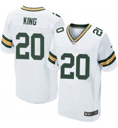 Nike Packers #20 Kevin King White Mens Stitched NFL Elite Jersey Nike Packers #20 Kevin King White Mens Stitched NFL Elite Jersey