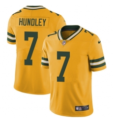 Nike Packers #7 Brett Hundley Mens Elite Gold Rush Vapor Untouchable NFL Jersey Nike Packers #7 Brett Hundley Mens Elite Gold Rush Vapor Untouchable NFL Jersey