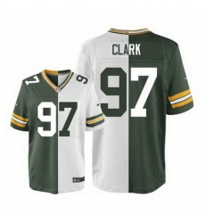Nike Packers #97 Kenny Clark Green White Mens Stitched NFL Elite Split Jersey Nike Packers #97 Kenny Clark Green White Mens Stitched NFL Elite Split Jersey