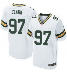 Nike Packers #97 Kenny Clark White Mens Stitched NFL Elite Jersey Nike Packers #97 Kenny Clark White Mens Stitched NFL Elite Jersey