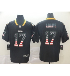 Packers 17 Davante Adams Black USA Flag Fashion Limited Jersey Packers 17 Davante Adams Black USA Flag Fashion Limited Jersey
