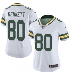 Nike Packers #80 Martellus Bennett White Womens Stitched NFL Vapor Untouchable Limited Jersey Nike Packers #80 Martellus Bennett White Womens Stitched NFL Vapor Untouchable Limited Jersey