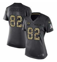 Nike Packers #82 Richard Rodgers Black Womens Stitched NFL Limited 2016 Salute to Service Jersey Nike Packers #82 Richard Rodgers Black Womens Stitched NFL Limited 2016 Salute to Service Jersey