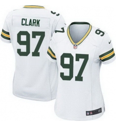 Nike Packers #97 Kenny Clark White Womens Stitched NFL Elite Jersey Nike Packers #97 Kenny Clark White Womens Stitched NFL Elite Jersey