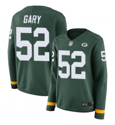 Packers 52 Rashan Gary Green Team Color Women Stitched Football Limited Therma Long Sleeve Jersey Packers 52 Rashan Gary Green Team Color Women Stitched Football Limited Therma Long Sleeve Jersey