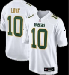 Women Green Bay Packers #10 Jordan Love white green limited jersey Women Green Bay Packers #10 Jordan Love white green limited jersey