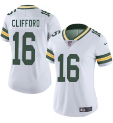 Women Green Bay Packers 16 Sean Clifford White 2025 Vapor Untouchable Limited Stitched Jersey Women Green Bay Packers 16 Sean Clifford White 2025 Vapor Untouchable Limited Stitched Jersey