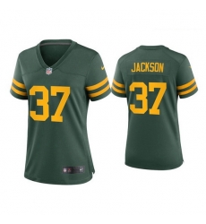 Women Green Bay Packers 37 Josh Jackson Alternate Game Green Jersey Women Green Bay Packers 37 Josh Jackson Alternate Game Green Jersey