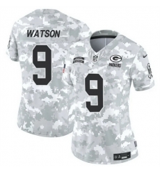 Women Green Bay Packers 9 Christian Watson 2024 F U S E Arctic Camo Salute To Service Limited Stitched Football Jersey Women Green Bay Packers 9 Christian Watson 2024 F U S E Arctic Camo Salute To Service Limited Stitched Football Jersey