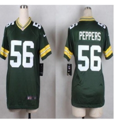 Women New Packers #56 Julius Peppers Green Team Color Stitched NFL Elite jersey Women New Packers #56 Julius Peppers Green Team Color Stitched NFL Elite jersey