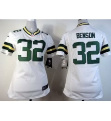 Women Nike Green Bay Packers #32 Cedric Benson White NFL Jerseys Women Nike Green Bay Packers #32 Cedric Benson White NFL Jerseys