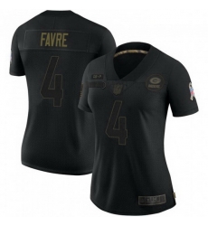 Women Nike Green Bay Packers 4 Brett Favre 2020 Black Vapor Limited Jersey Women Nike Green Bay Packers 4 Brett Favre 2020 Black Vapor Limited Jersey
