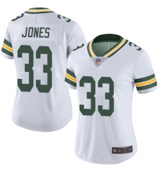Women Packers 33 Aaron Jones White Stitched Football Vapor Untouchable Limited Jersey Women Packers 33 Aaron Jones White Stitched Football Vapor Untouchable Limited Jersey
