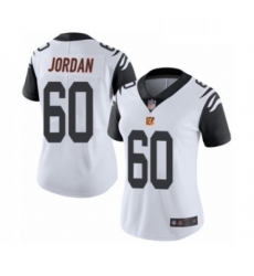 Womens Cincinnati Bengals 60 Michael Jordan Limited White Rush Vapor Untouchable Football Jersey Womens Cincinnati Bengals 60 Michael Jordan Limited White Rush Vapor Untouchable Football Jersey