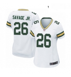 Womens Green Bay Packers 26 Darnell Savage Jr Game White Football Jersey Womens Green Bay Packers 26 Darnell Savage Jr Game White Football Jersey