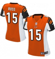 Womens Nike Cincinnati Bengals 15 John Ross Game Orange Alternate NFL Jersey Womens Nike Cincinnati Bengals 15 John Ross Game Orange Alternate NFL Jersey