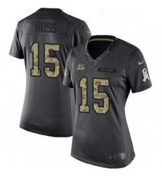 Womens Nike Cincinnati Bengals 15 John Ross Limited Black 2016 Salute to Service NFL Jersey Womens Nike Cincinnati Bengals 15 John Ross Limited Black 2016 Salute to Service NFL Jersey