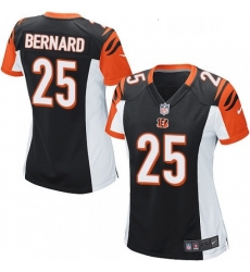 Womens Nike Cincinnati Bengals 25 Giovani Bernard Game Black Team Color NFL Jersey Womens Nike Cincinnati Bengals 25 Giovani Bernard Game Black Team Color NFL Jersey
