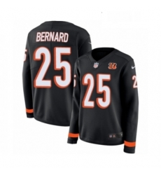 Womens Nike Cincinnati Bengals 25 Giovani Bernard Limited Black Therma Long Sleeve NFL Jersey Womens Nike Cincinnati Bengals 25 Giovani Bernard Limited Black Therma Long Sleeve NFL Jersey