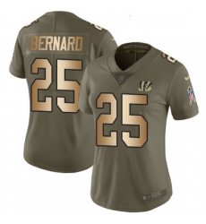 Womens Nike Cincinnati Bengals 25 Giovani Bernard Limited OliveGold 2017 Salute to Service NFL Jersey Womens Nike Cincinnati Bengals 25 Giovani Bernard Limited OliveGold 2017 Salute to Service NFL Jersey