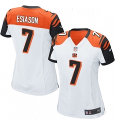 Womens Nike Cincinnati Bengals 7 Boomer Esiason Game White NFL Jersey Womens Nike Cincinnati Bengals 7 Boomer Esiason Game White NFL Jersey
