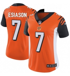 Womens Nike Cincinnati Bengals 7 Boomer Esiason Vapor Untouchable Limited Orange Alternate NFL Jersey Womens Nike Cincinnati Bengals 7 Boomer Esiason Vapor Untouchable Limited Orange Alternate NFL Jersey