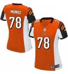 Womens Nike Cincinnati Bengals 78 Anthony Munoz Game Orange Alternate NFL Jersey Womens Nike Cincinnati Bengals 78 Anthony Munoz Game Orange Alternate NFL Jersey